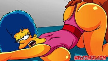 BOOTY MILF uriaș devine obraznic în sală – Simpsons inspirat de hentai