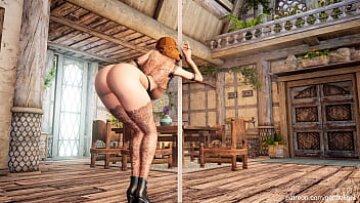 Brunetă Milf excitat în Hentai Porno: țâțe mari și păsărică ras